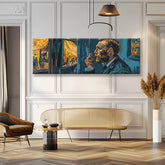 Painting by Numbers Panorama Man At The Window Van Gogh Style II